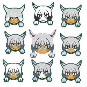 Y&#39;shtola: Final Fantasy - Digital Embroidery - 4&quot;x4&quot;