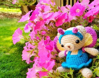 PDF PATTERN- Butterfly Bear - Crochet Pattern