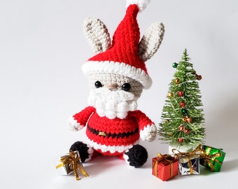 PDF PATTERN- Santa Bunny- Crochet Pattern