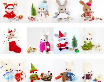 The Twelve Bunnies of Christmas- Crochet Pattern Bundle