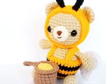 PDF PATTERN- Honey Bear - Crochet Pattern