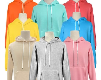 Sublimatie HOODIES 100% polyester blanco dik fleece gevoerd, extreem zachte kinder- en volwassen maten