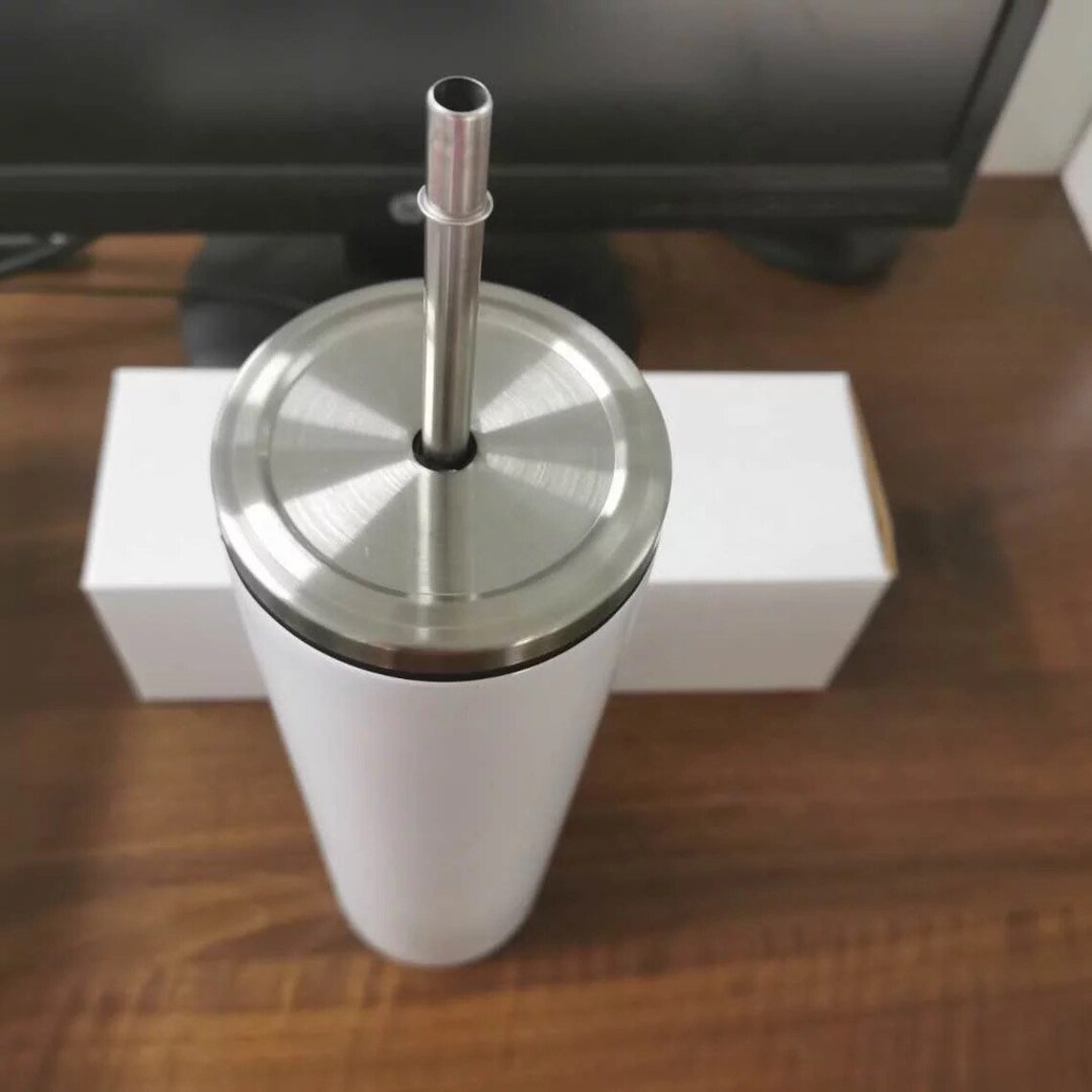 6 Pack20oz Straight Sublimation Tumblers Screw On Top With Etsy