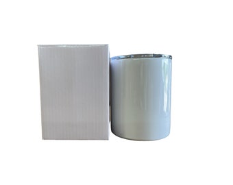 Vaso de sublimación en blanco sin costuras Lowball de 10 oz