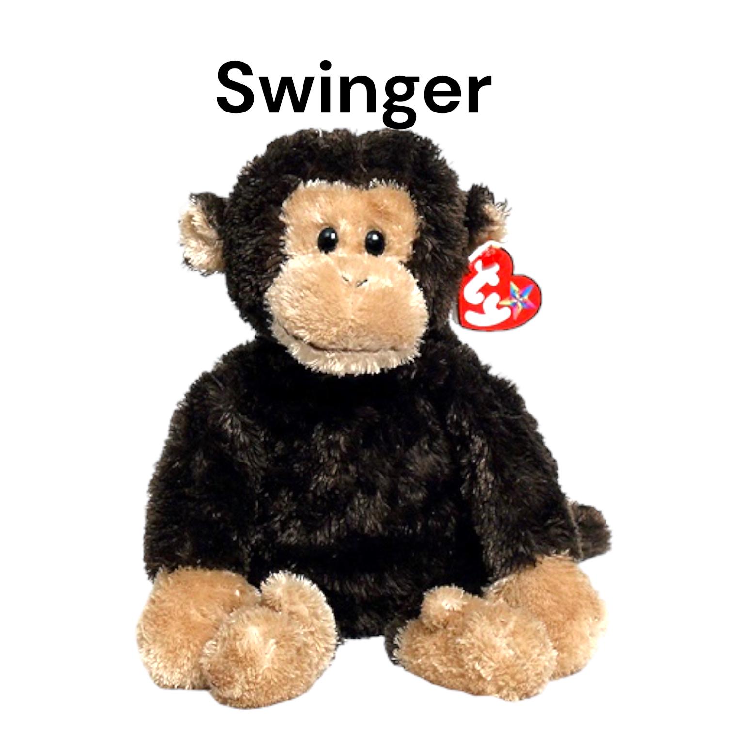 Ty Beanie Buddies Monkeys Bongo, Cheeks, Congo, Schweetheart