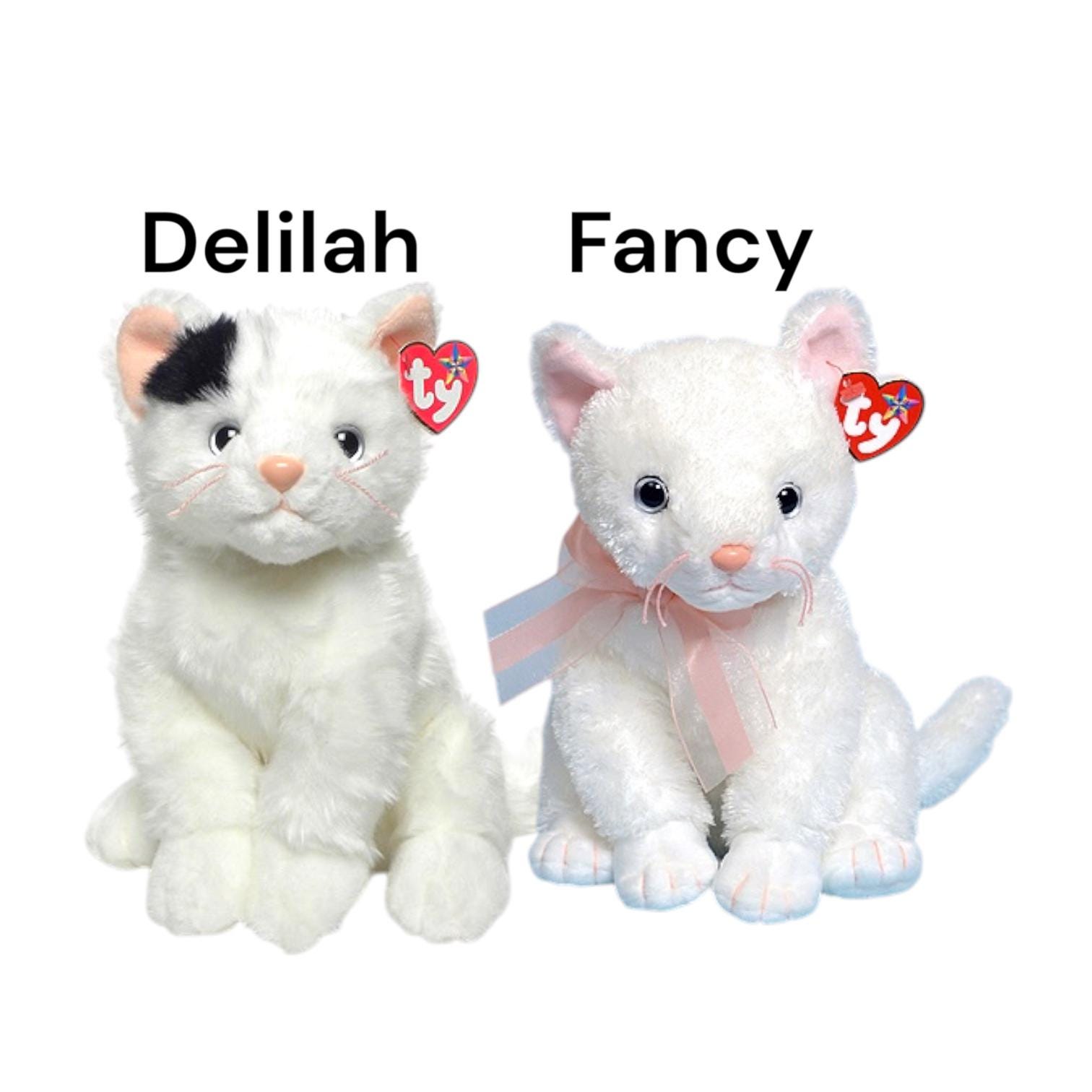 Ty Beanie Buddies Cats Flip Zip Chip Fancy Mattie Starlett Silver