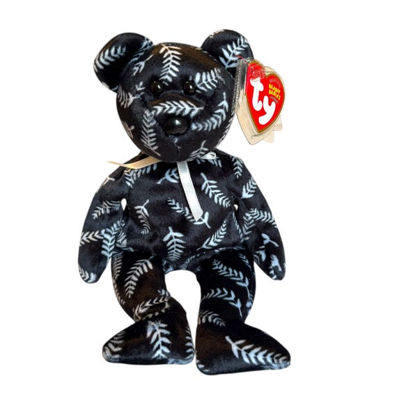 Ty Beanie Babies Asia Pacific Exclusive 2004 Bears Silver, Nara