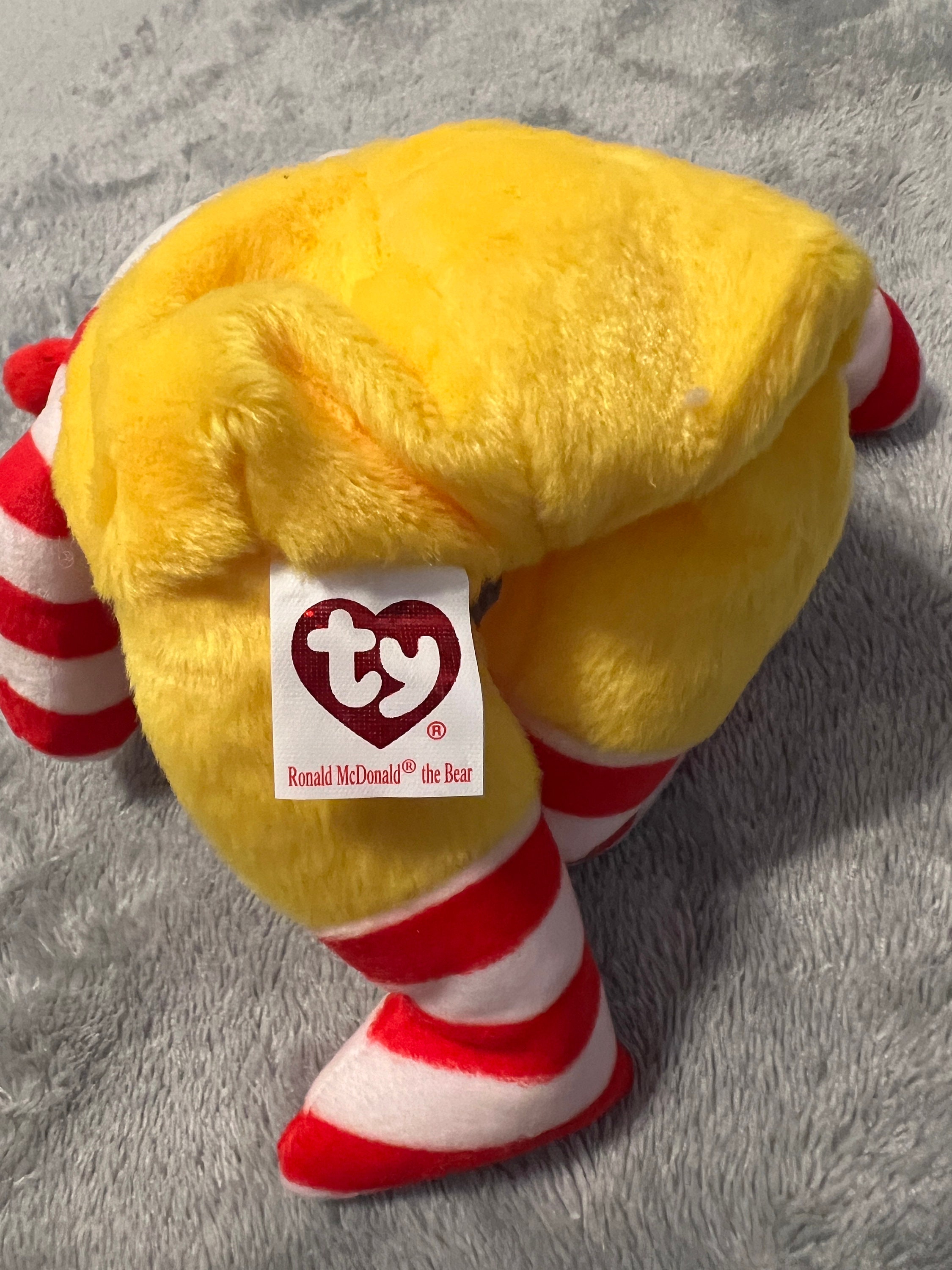 Ty Beanie Baby Full Size Ronald Mcdonald Bear 2004 Mcdonald's