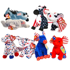 Lefty and Righty Beanie Babies - Etsy