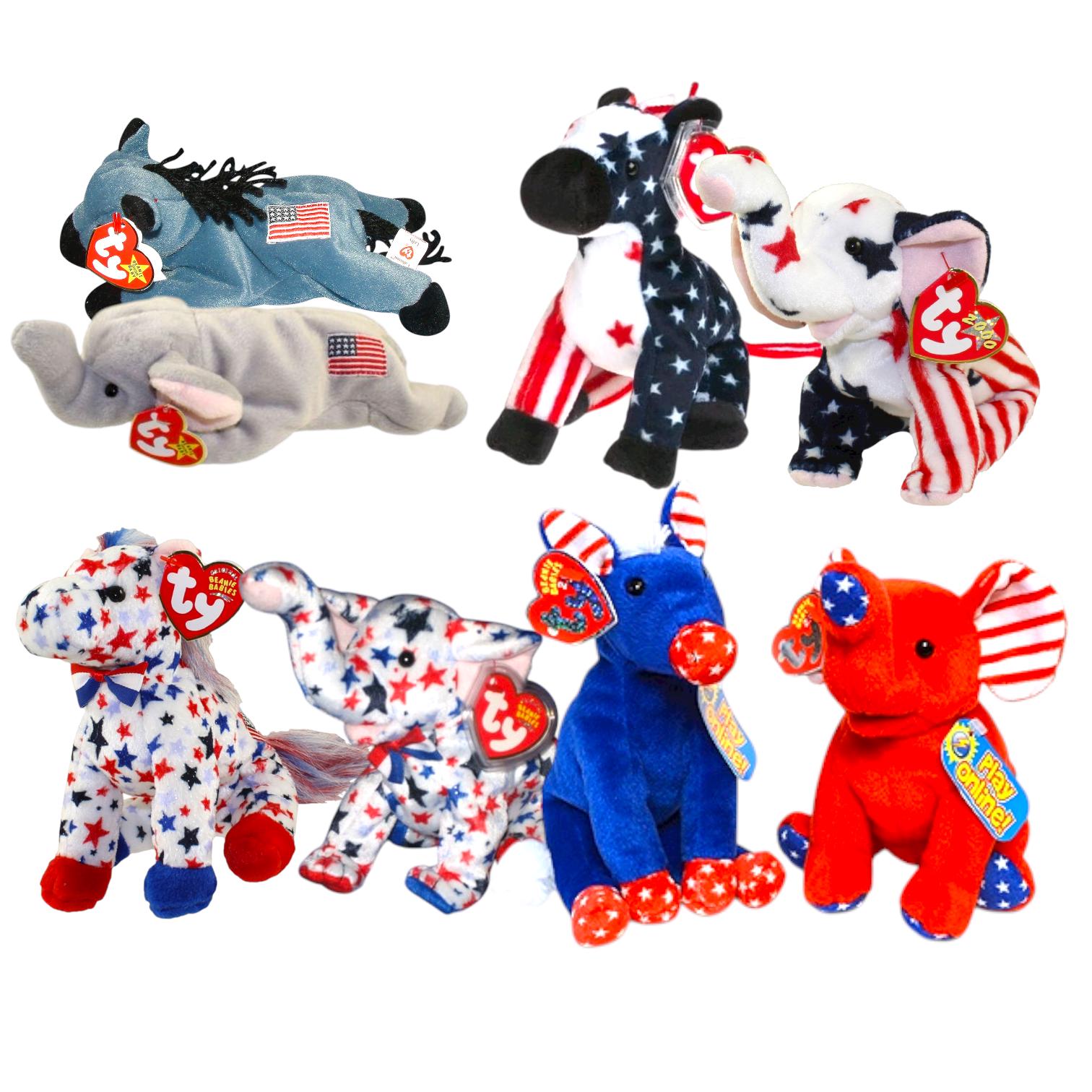 Ty Beanie Babies Lefty & Righty - Etsy Israel