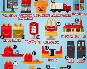 Lil McDonald’s Happy Meal Toys New