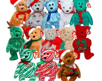 Ty Beanie Babies クリスマス ホリデー テディベア 1997年、1998年