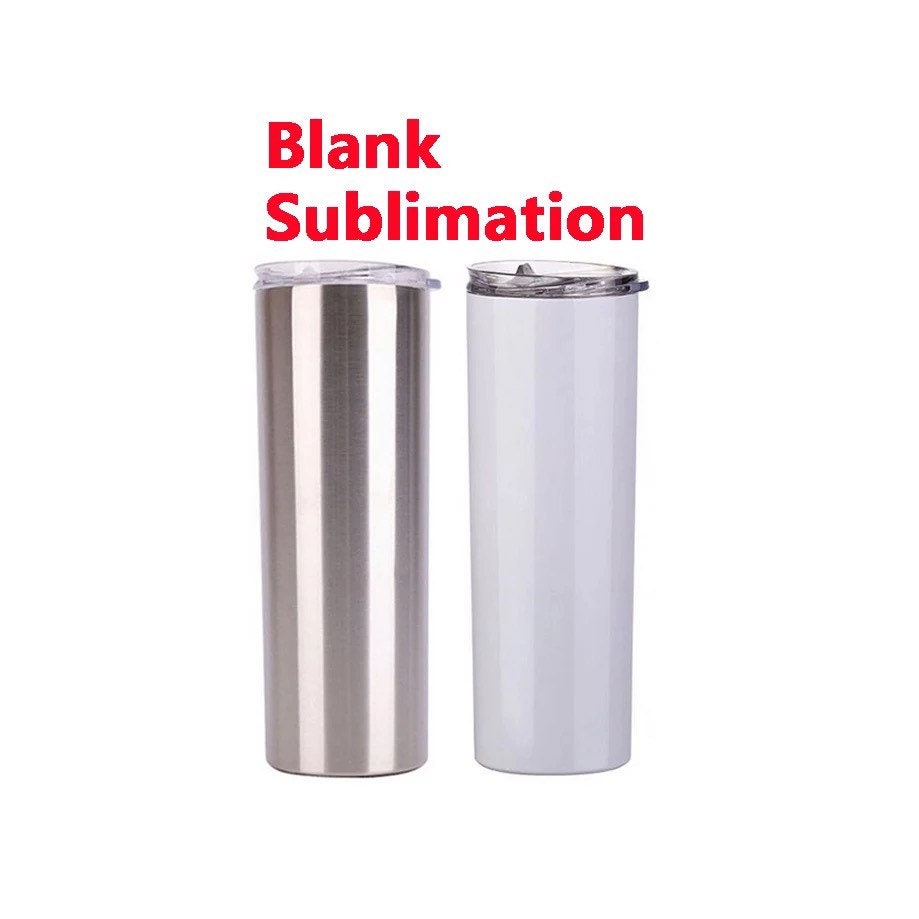 6 Pack 12OZ Sublimation White Blank Straight Tumblers for Kids,Stainless  Steel D