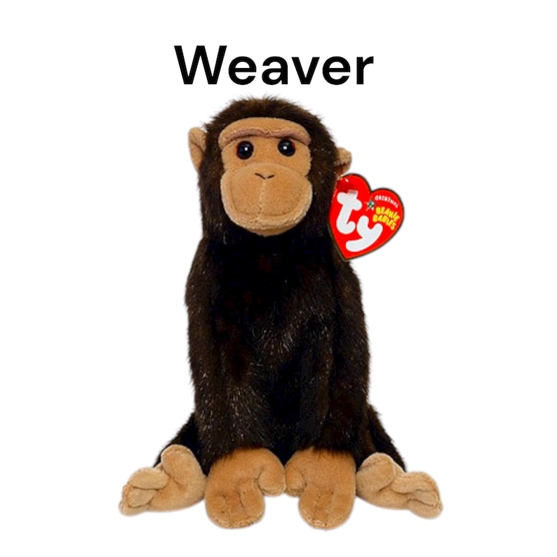 Ty Beanie Babies Monkeys Chopstix Mooch Bonsai Fumbles Swinger Charlie