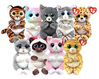 Ty バディー ぬいぐるみ ピーチー 白猫 Ty Beanie Baby “Flip” the