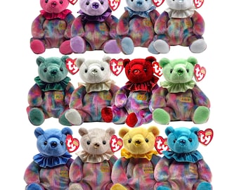 タイダイ レインボー ビーニー ベイビーズ ロット / 80 年代 - 90 年代