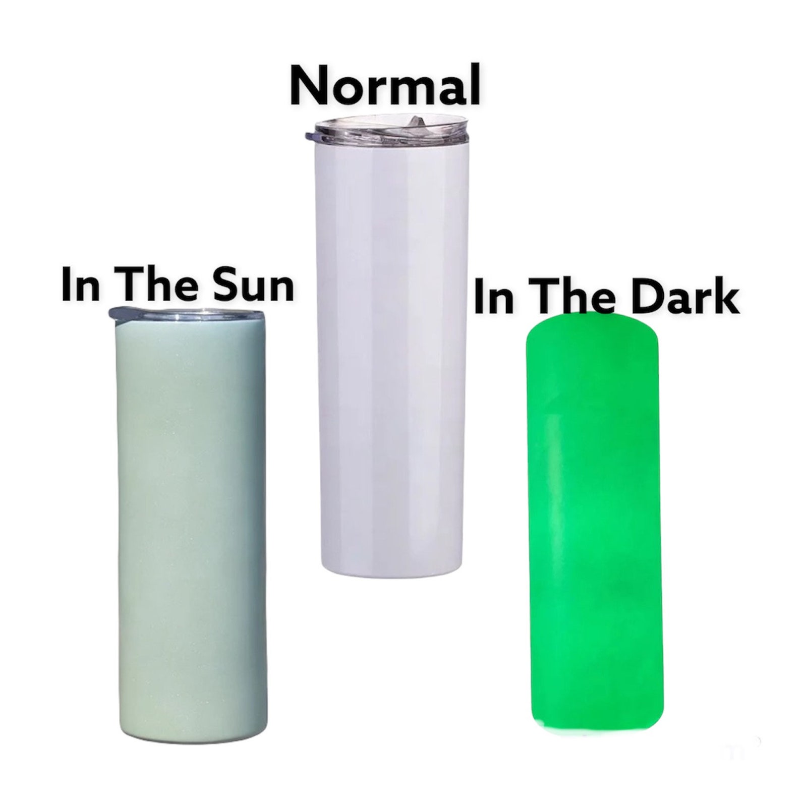 20oz UV and Glow in the Dark 3 in 1 Color Changing Straight Etsy