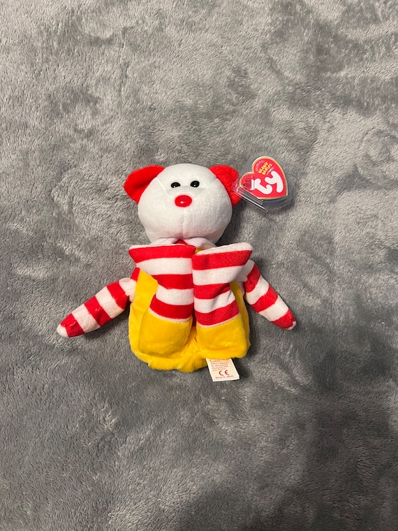 Ty Beanie Baby Full Size Ronald Mcdonald Bear 2004 Mcdonald's