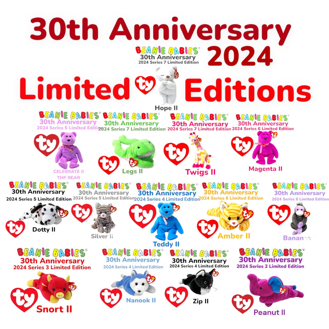Ty Beanie Babies 30th Anniversary Limited Edition Beanie