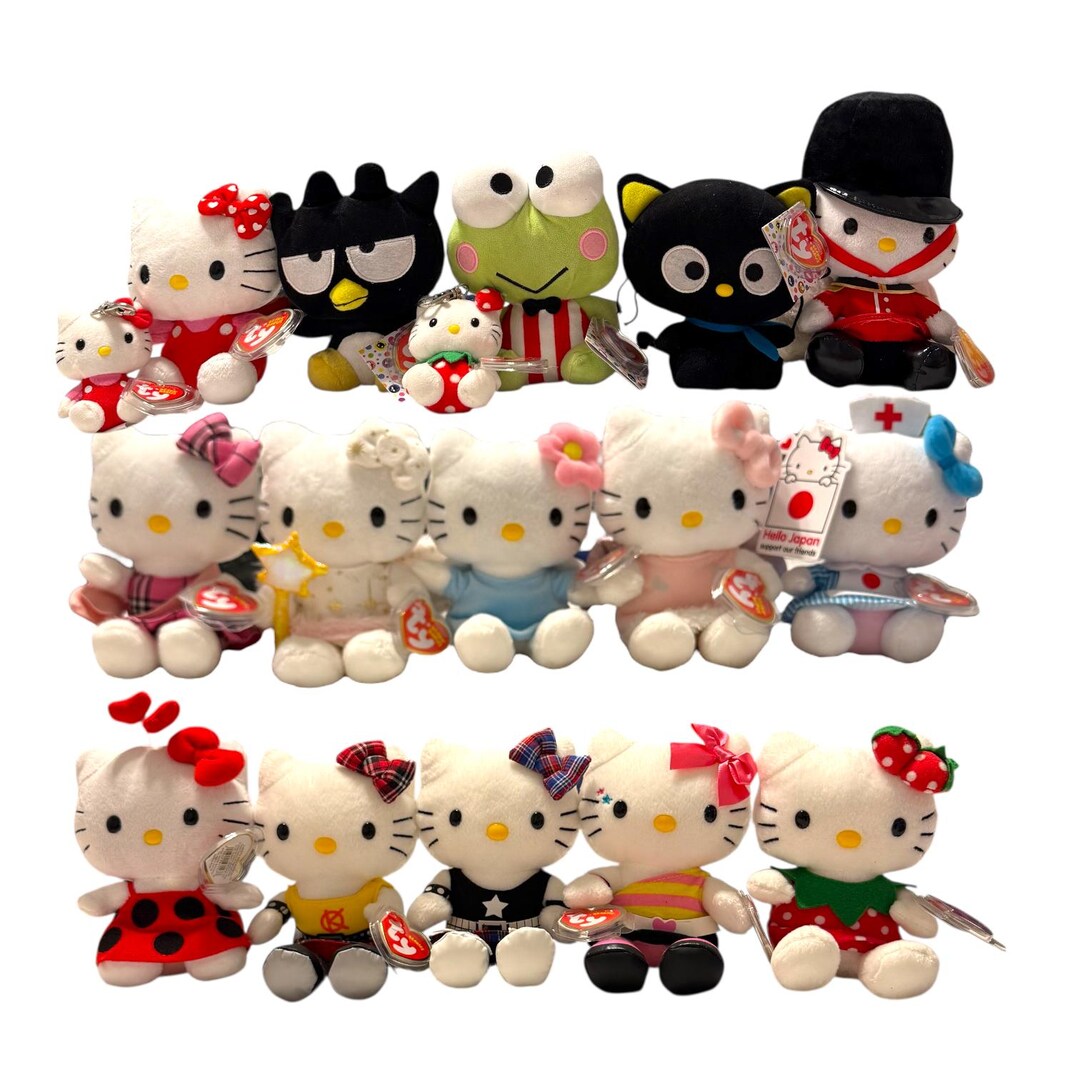 Ty Beanie Babies Sanrio Hello Kitty and Friends Keroppi, Badtz