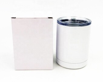 12 Pack STRAIGHT Sublimation Tumblers Mixed 6-15oz and 6-30oz With Shrink Wrap and Rubber Bottoms