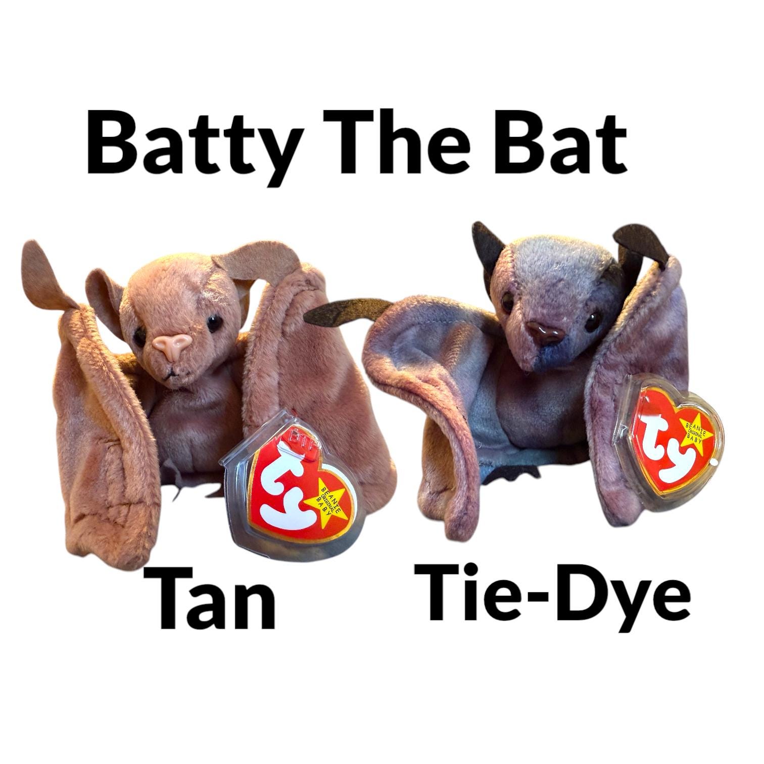 Ty Beanie Babies ハロウィン コウモリとネコ Radar、Batty、Bat-e