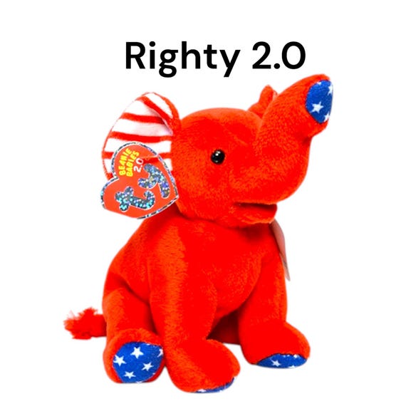 Ty Beanie Babies Lefty & Righty - Etsy Israel