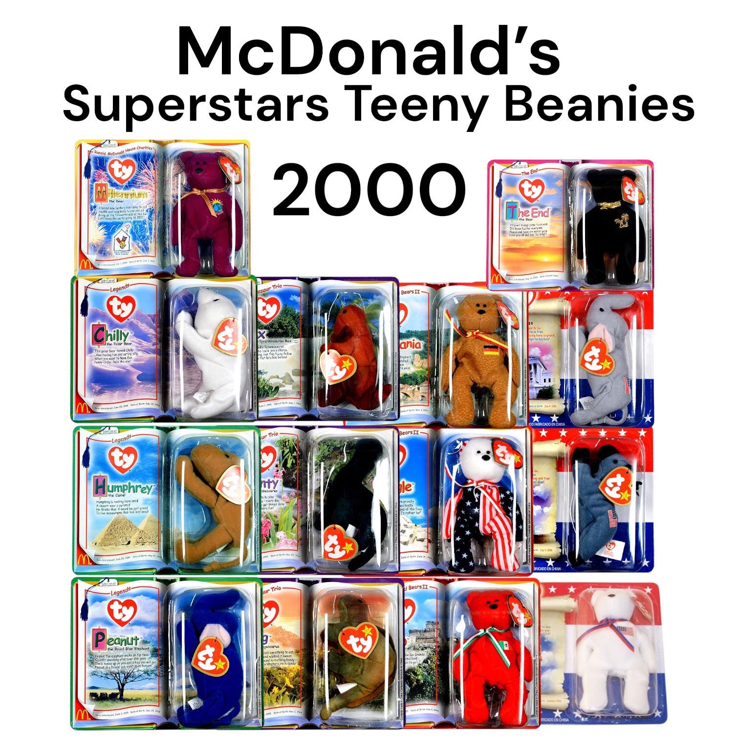 Mcdonald's 2000 Ty Teeny Beanie Babies Superstars Collection - Etsy