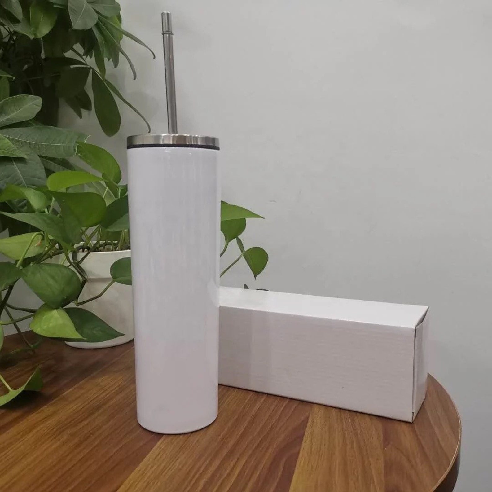 6 Pack20oz Straight Sublimation Tumblers Screw On Top With Etsy