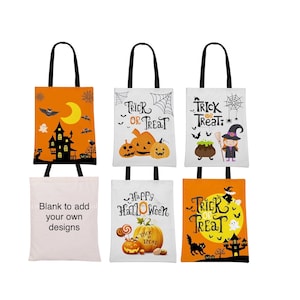 Sublimation Trick or Treat Candy Bag Halloween Candy Sack