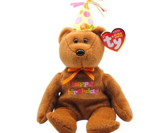 Ty Beanie Babies バースデーベア - Etsy 日本