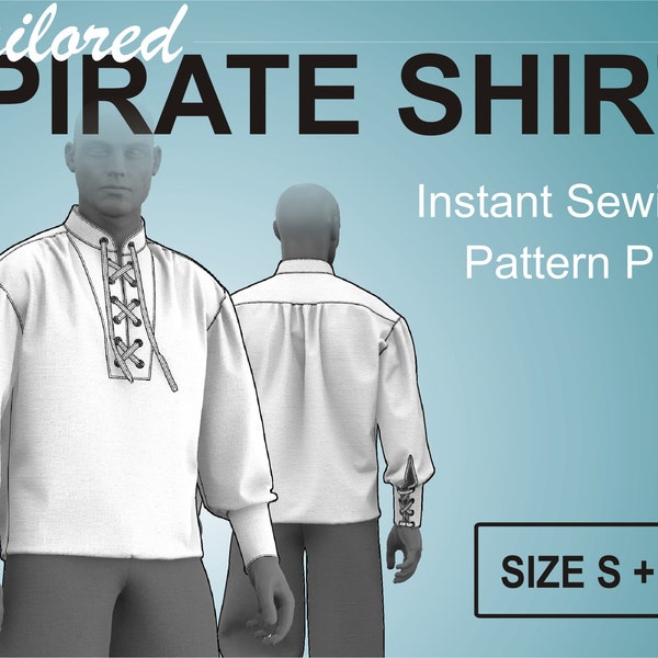 Pirate Shirt Pattern Etsy