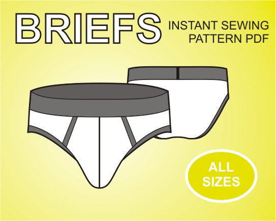Mens Full Coverage Underwear Sewing Pattern Underwear Sewing Pattern Mens  Sewing Pattern Mens PDF Pattern 