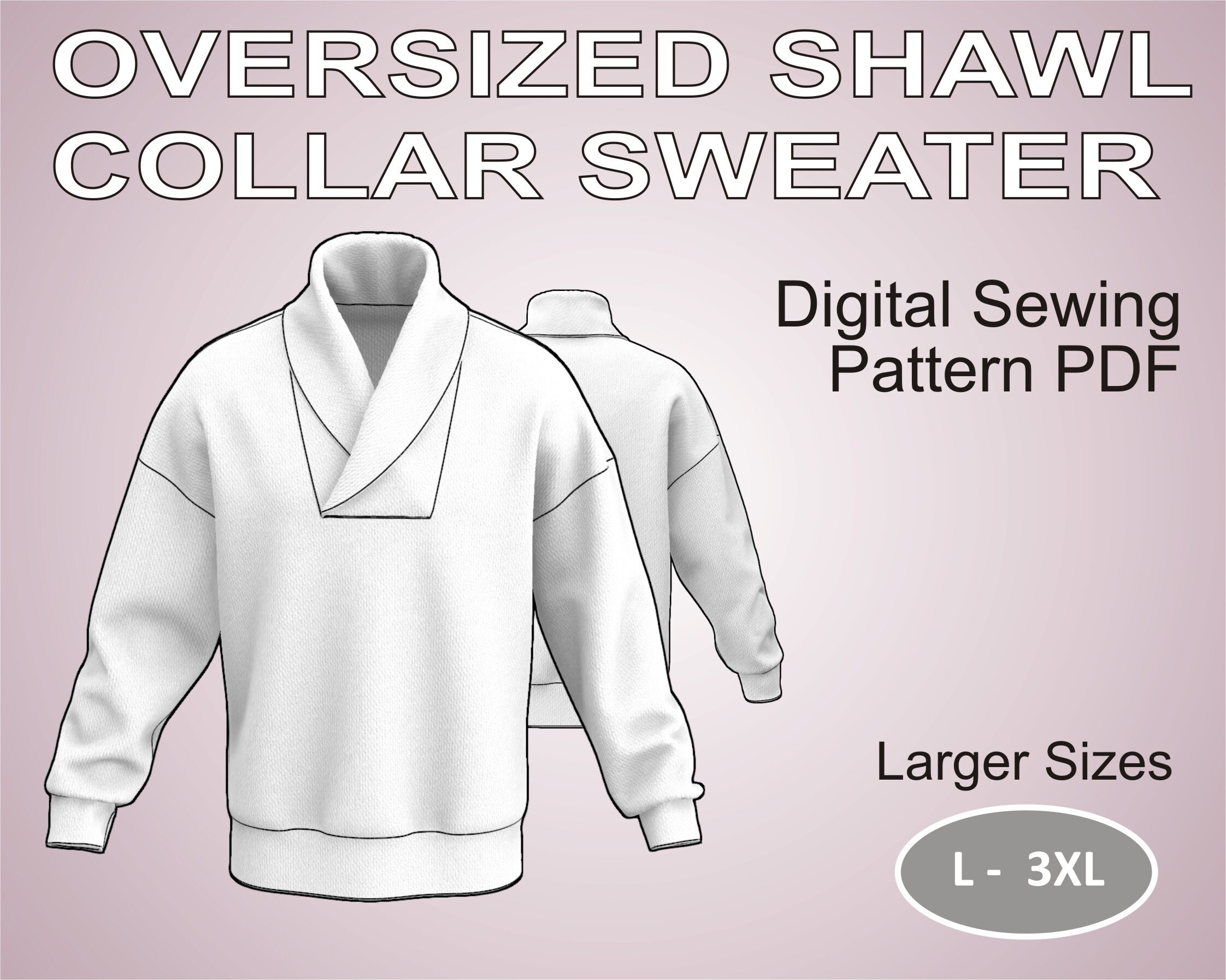 oversized shawl collar
