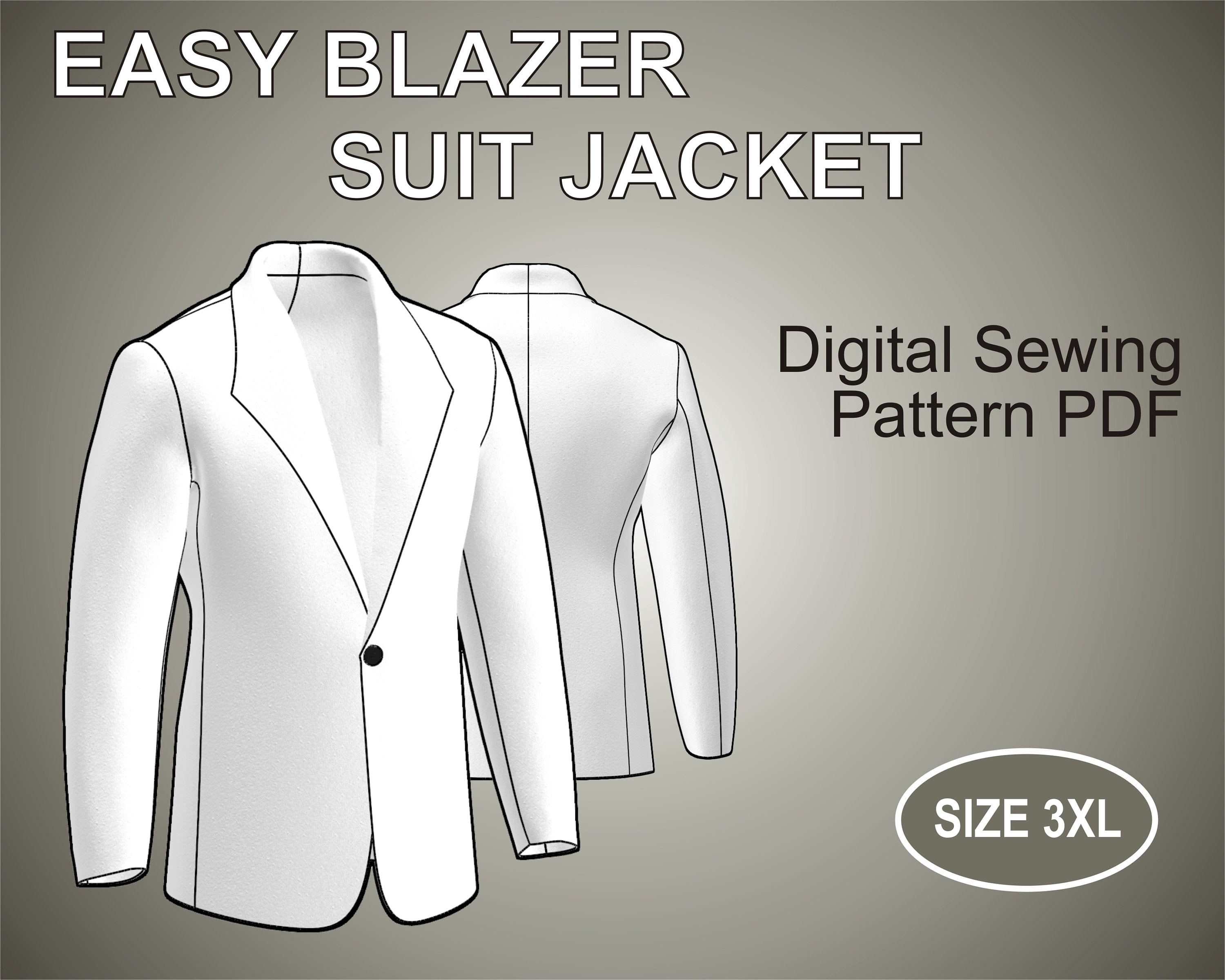Male blazer best sale pattern