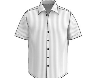 Cooper Collar Shirt for Men Shirt Without Neck Seam- Medium Sizes