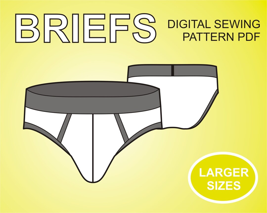 DIY Briefs for Men Undies Sewing Pattern Pdf Underwear Etsy