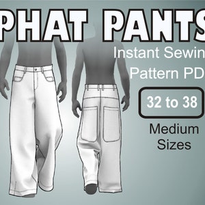 Pants Pattern 2000s - Etsy