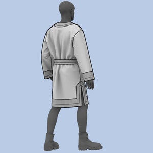 Viking Tunic medieval ancient robe PDF Sewing Pattern Sizes XS S M zdjęcie 4