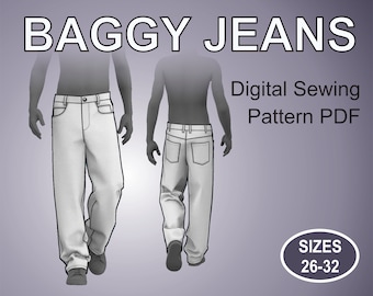 Jnco Sewing Pattern - Etsy