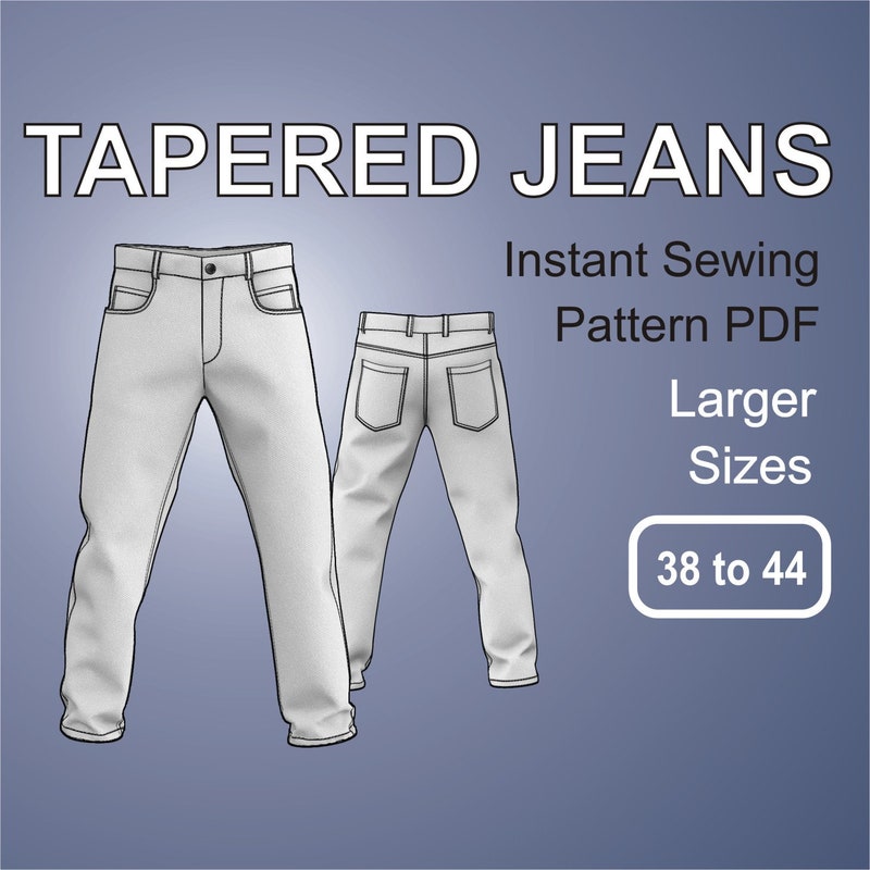 Mens Jeans Pattern - Etsy