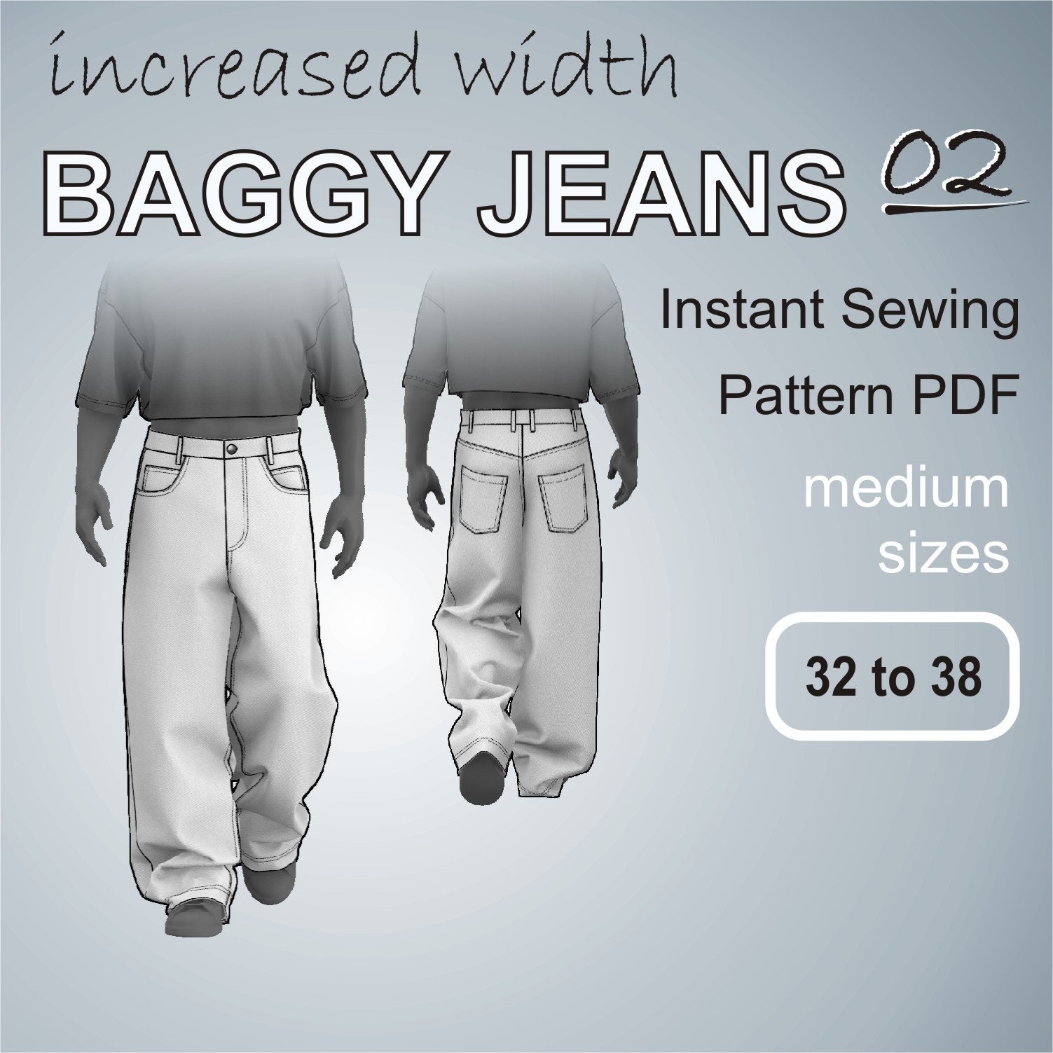 Baggy Jeans 02! - Oversized Loose Fit Jeans - Baggy Denim Baggy Jeans 02! - Oversized Loose Fit Jeans - Baggy Denim