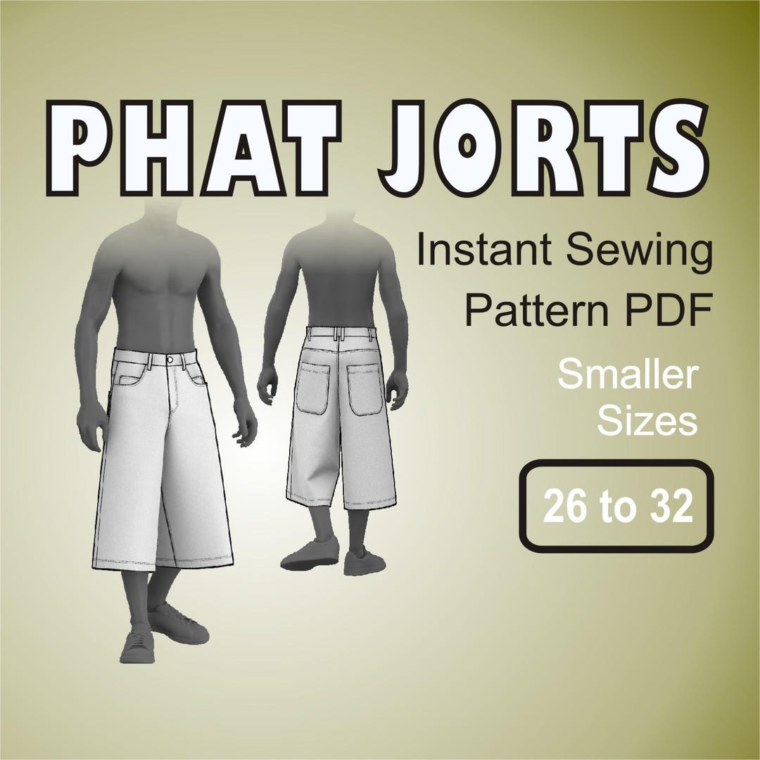 Phat Jorts Baggy Bermudas Oversized Wide Leg Skater Short