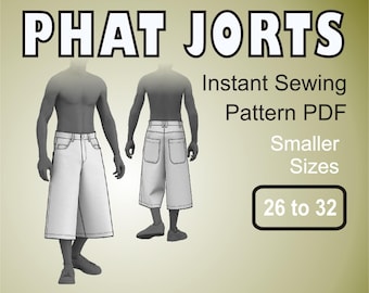 Phat Jorts Baggy Bermudas Oversized Wide Leg Skater Short Jeans