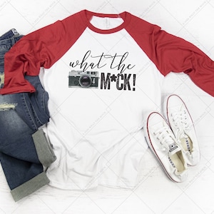 Bella Canvas 3200 Red and White Raglan, T-shirt Mockup, Baseball Shirt Mockup, Shirt Mockup, Red Sleeve, Raglan Mockup, Bella Canvas Raglan
