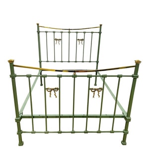 Antique English Brass Double Bed