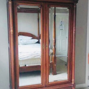 Antique Mirrored Wardrobe - Etsy
