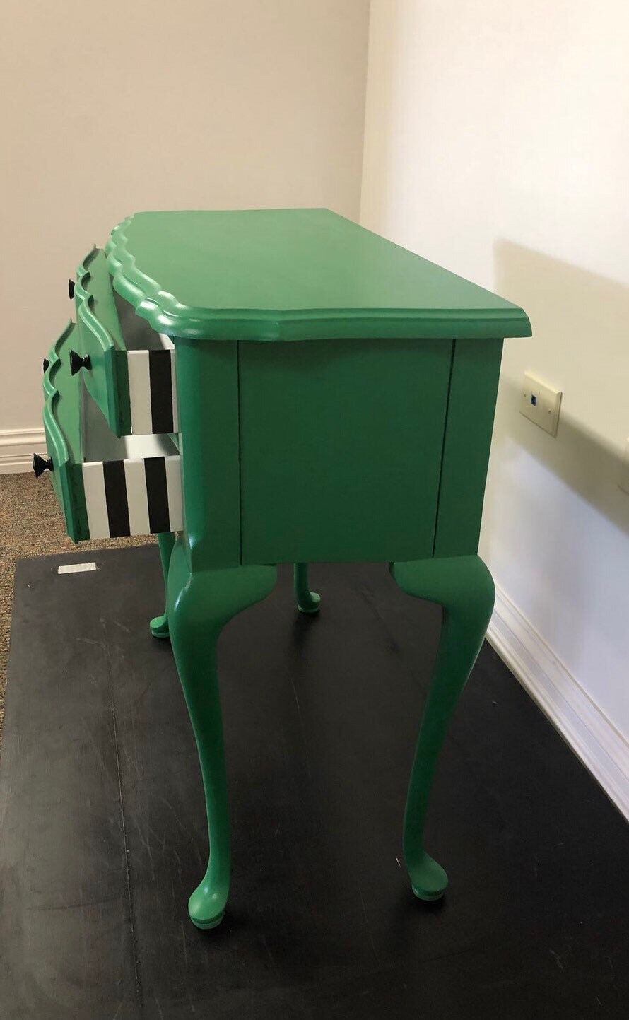 Antique Lovingly Repainted Side Table Etsy