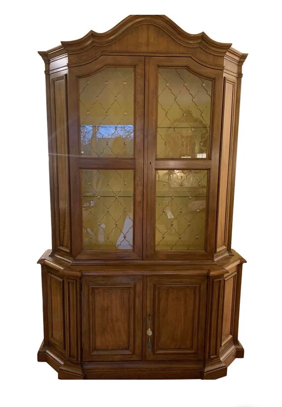 Vintage Baker Furniture Breakfront Etsy