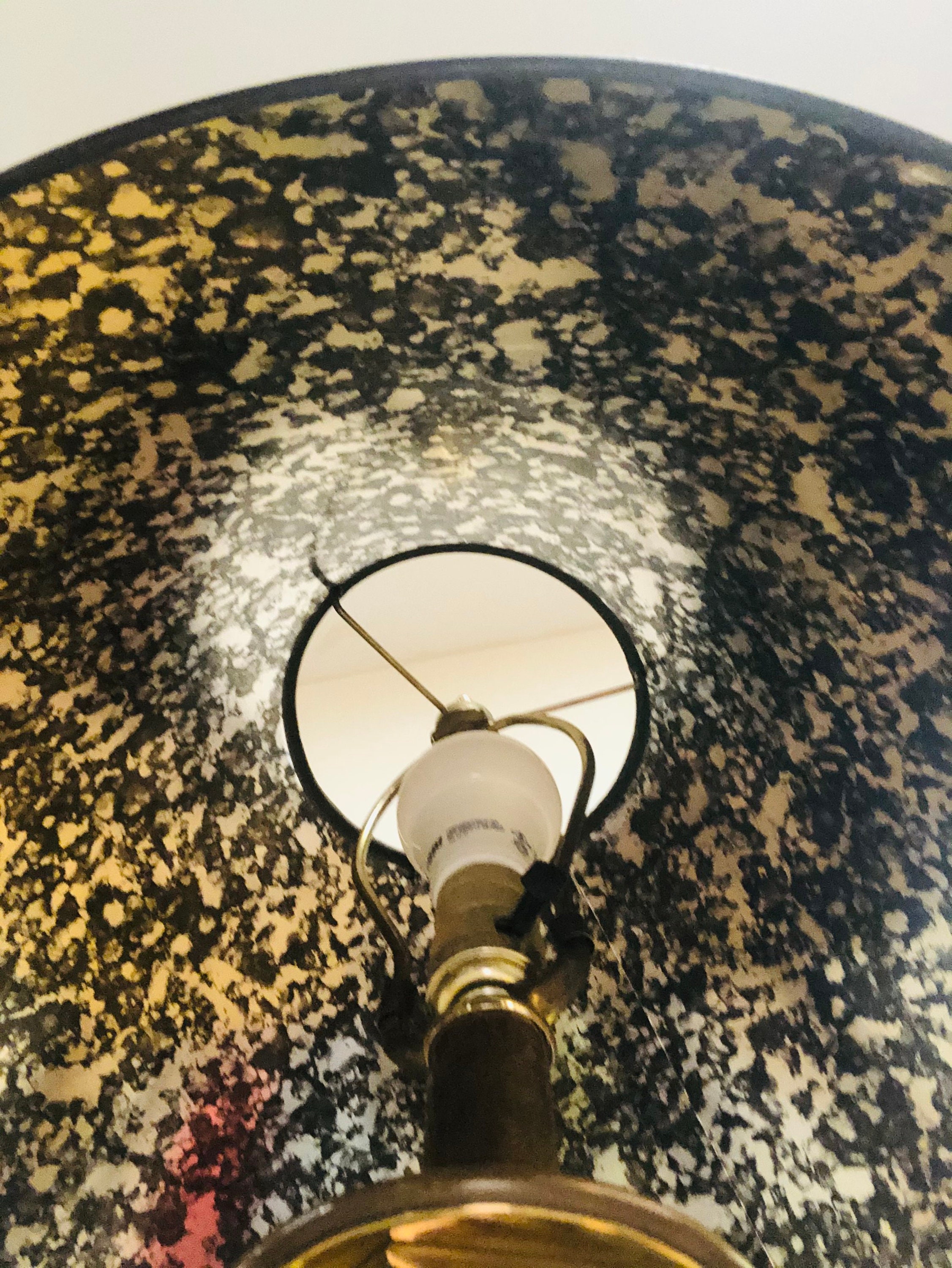 Vintage Frederick Cooper Hexagonal Brass Table Lamp With Vintage Frederick Cooper Hexagonal Brass Table Lamp With